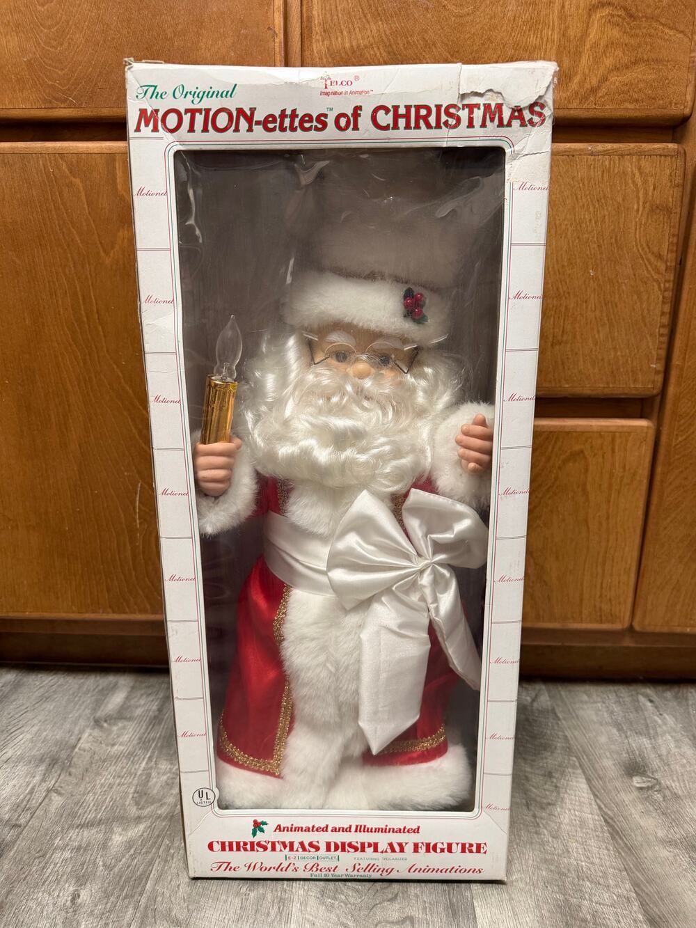Telco Motion-ettes of Christmas 24 inch Santa Claus animated display figure.